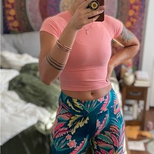 Astoria Activewear Pink Crop Top Size Medium